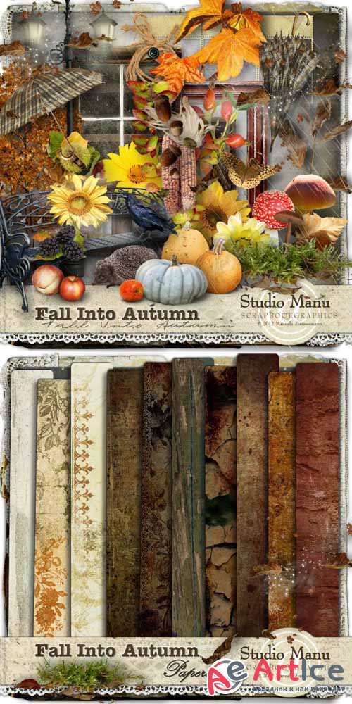 Scrap - Fall into Autumn PNG and JPG