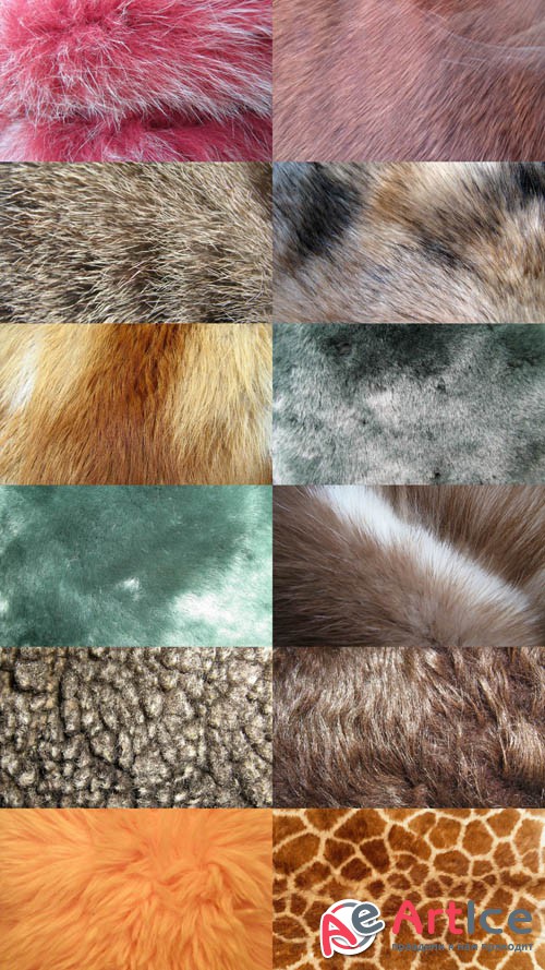 Animal Fur Textures 2 JPG Files