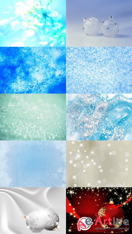 Winter and New Year Backgrounds  JPG Files