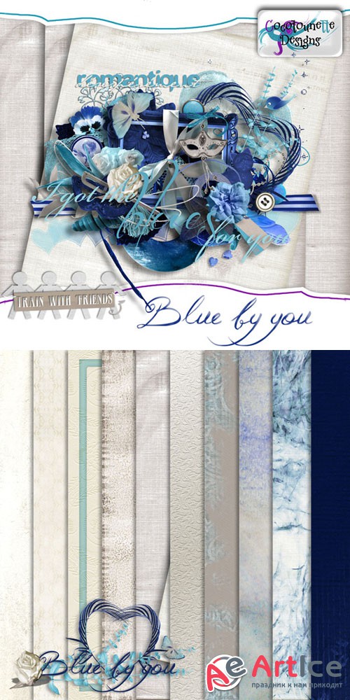 Scrap - Blue by You PNG and JPG
