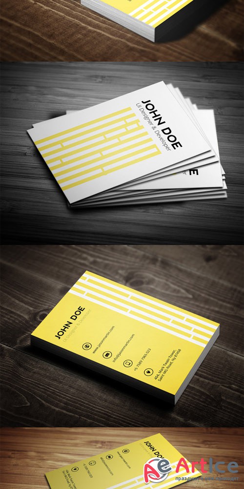 CreativeMarket - Creative Yellow Business Card