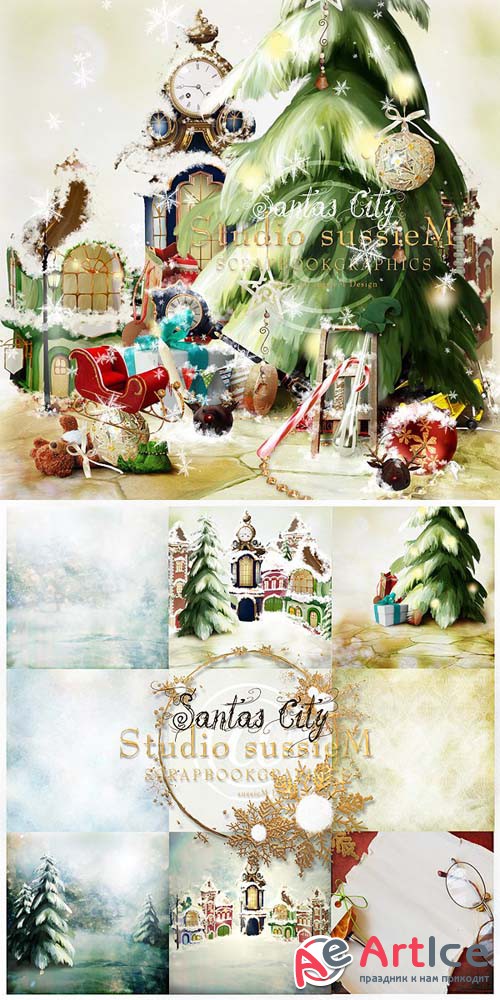 Scrap - Santas City PNG and JPG