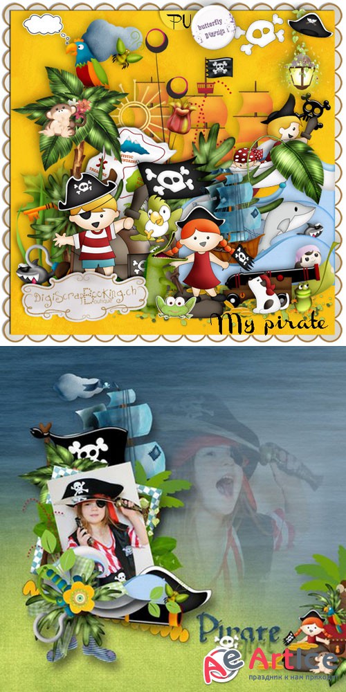 Scrap - My Pirate PNG and JPG