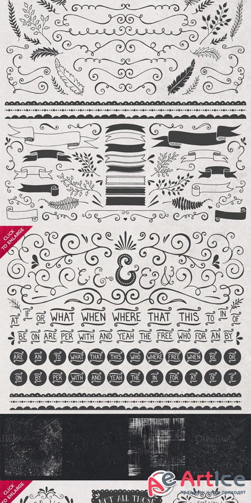 CreativeMarket - DIY Decorative Typography Pack 47057