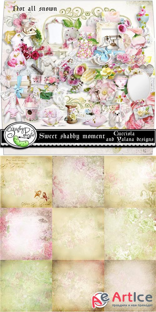 Scrap - Sweet Shabby Moment PNG and JPG