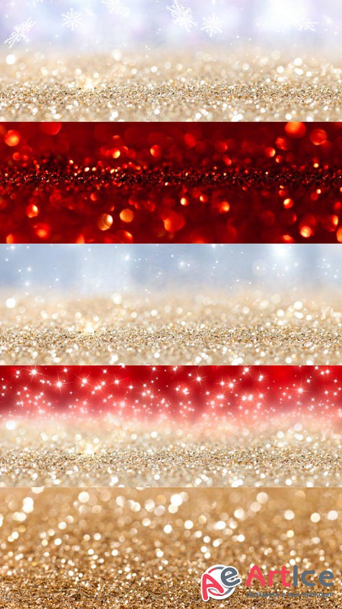 Sparkling Christmas Backgrounds JPG Files