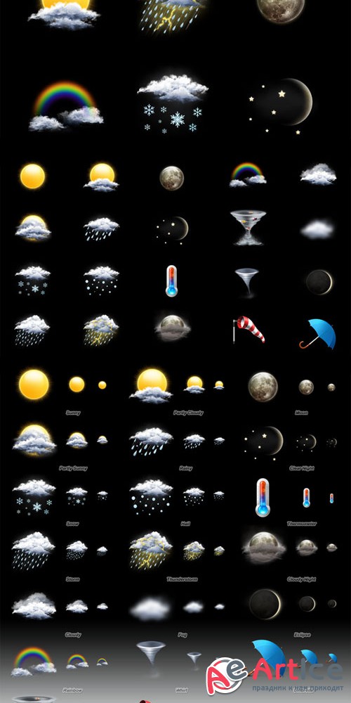 Creativemarket - Weather Icon Set 10526