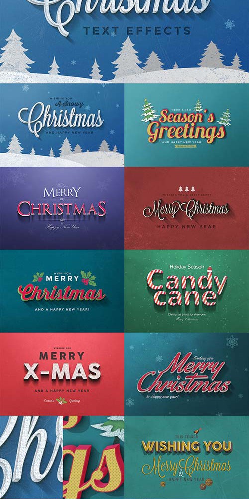 Christmas Text Effects Vol 1