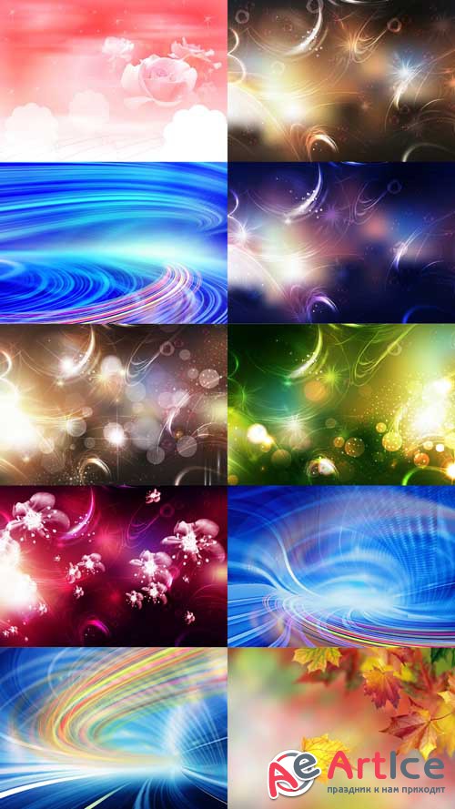 Collection of Abstract Backgrounds JPG Files