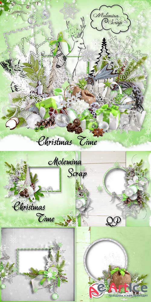Scrap - Christmas Time JPG and PNG