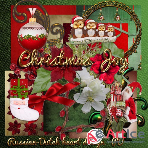 Scrap - Christmas Joy JPG and PNG