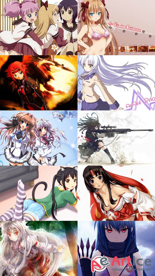 Anime Wallpapers Set 4 JPG Files
