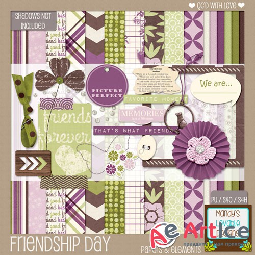 Scrap - Friendship Day PNG and JPG
