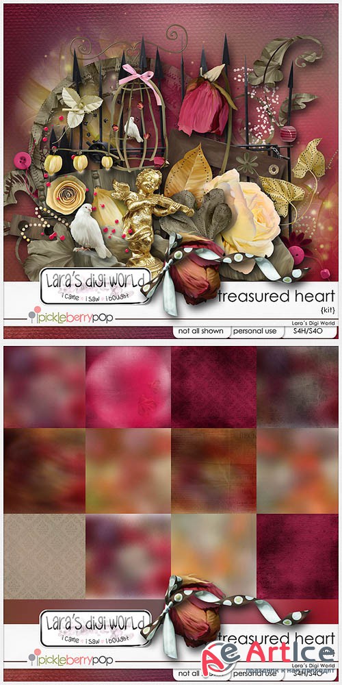 Scrap - Treasured Heart PNG and JPG