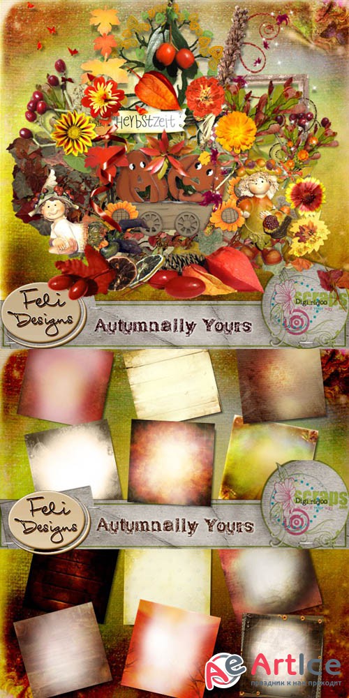 Scrap - Autumnally Yours PNG and JPG