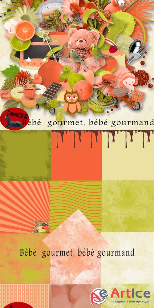 Scrap - Bebe Gourmet, bebe Gourmand PNG and JPG