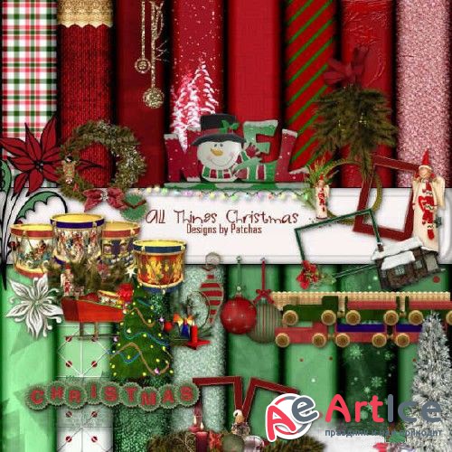 Scrap - All Thines Christmas PNG and JPG