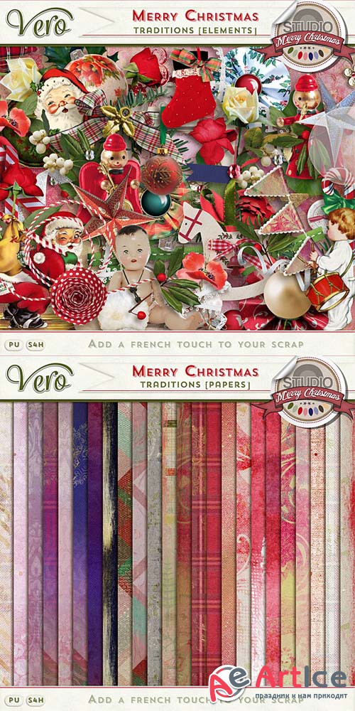 Scrap - Merry Christmas - Traditions PNG and JPG