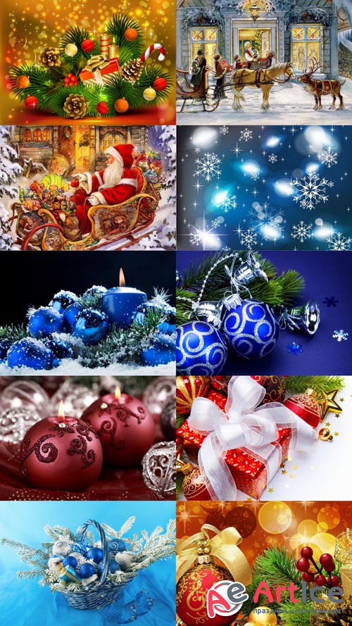 Christmas and New Year Background JPG Files Set 9