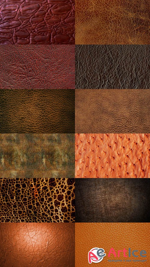 Brown Leather Textures JPG Files Set 2