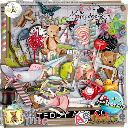 Scrap - Teddy and Co PNG and JPG