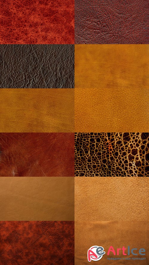 Brown Leather Textures JPG Files Set 3