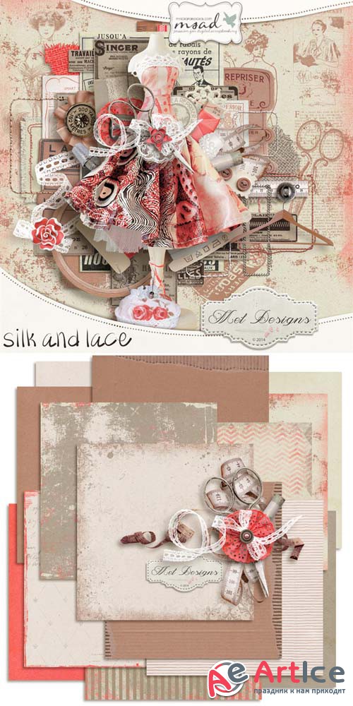 Scrap - Silk and Lace PNG and JPG