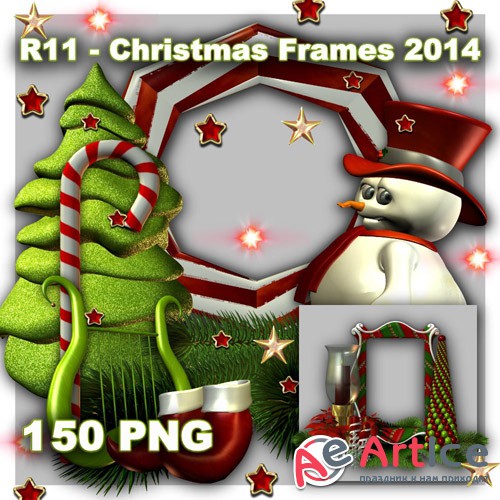 Christmas Frames 2014 PNG Files