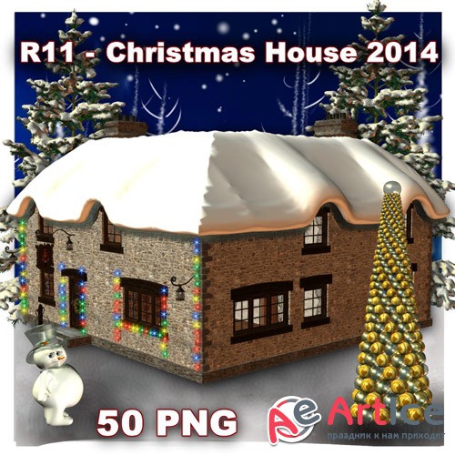 Christmas House 2014 - 1 PNG Files