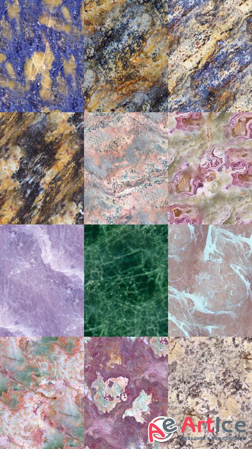 Seamless Textures of Marble  Set JPG Files 