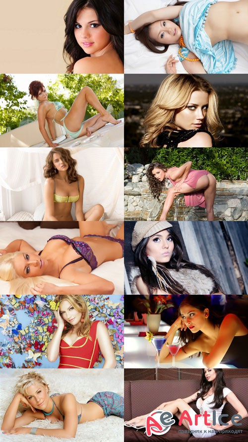 Wallpapers Beautiful Girls in Different Poses Set 121