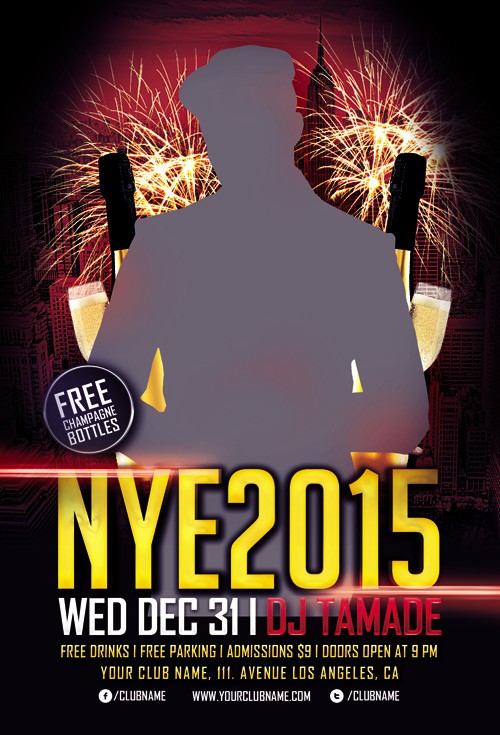 Flyer Template - NYE 2015 Party