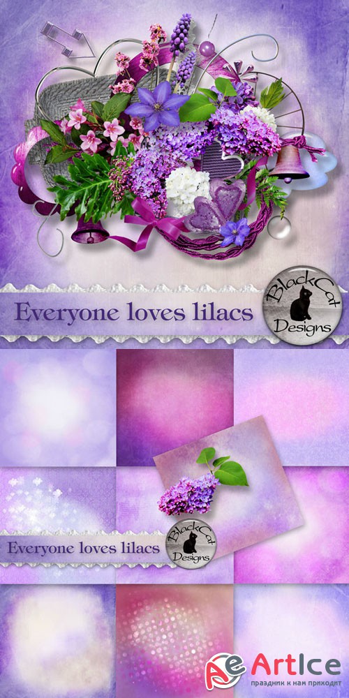 Scrap - Everyone Loves Lilacs PNG and JPG