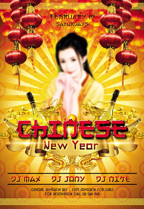 Flyer PSD Template - Chinese New Year