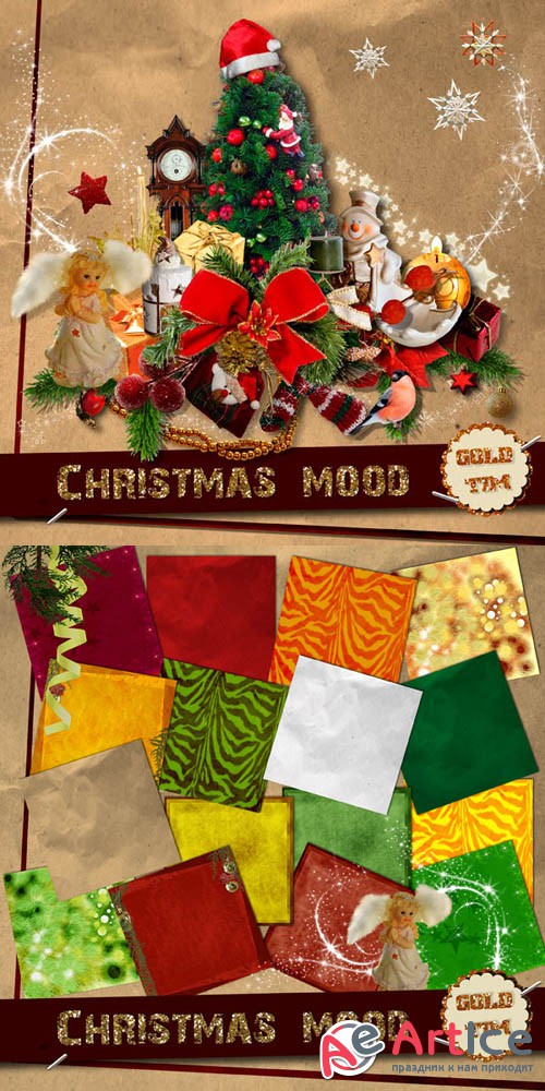 Scrap - Christmas Mood PNG and JPG