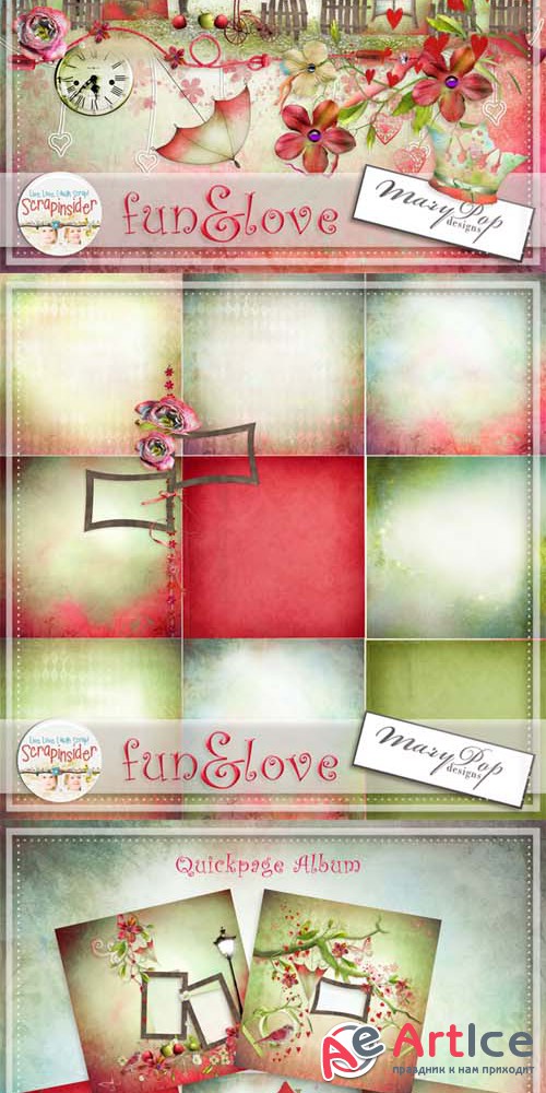 Scrap - Fun & Love PNG and JPG