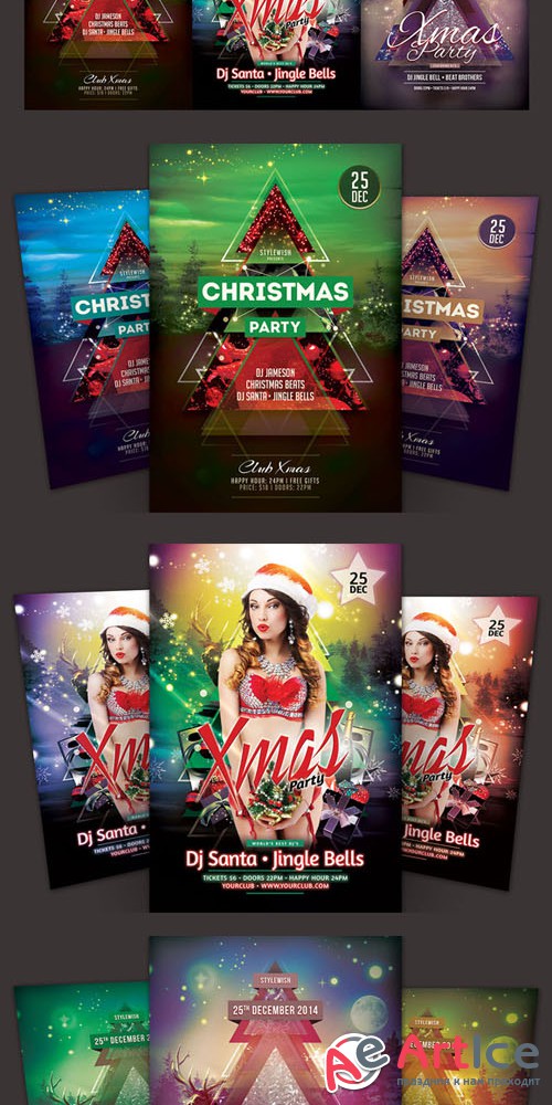 Christmas Flyer Bundle Vo - Creativemarket 110474