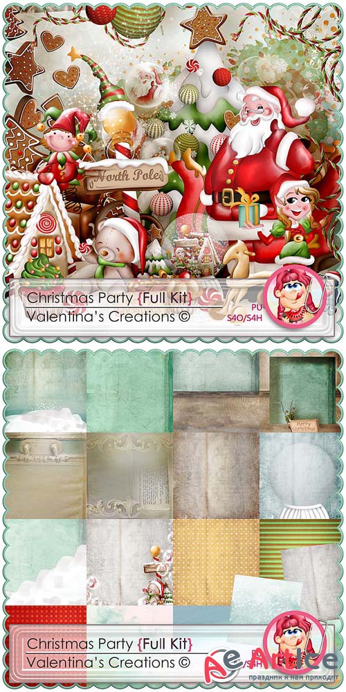 Scrap - Christmas Party JPG and PNG