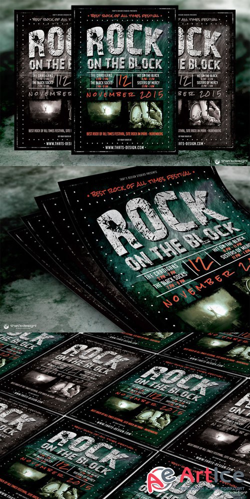 Rock Festival Flyer Template - CM 91412