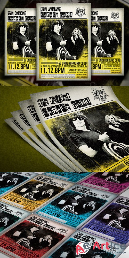 Live Concert Flyer Template V3 - CM 86813