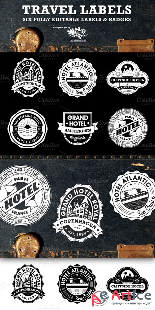 Travel Labels and Badges - CM 6861