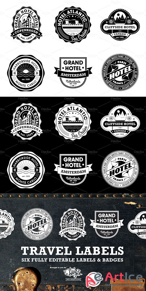 Travel Labels and Badges