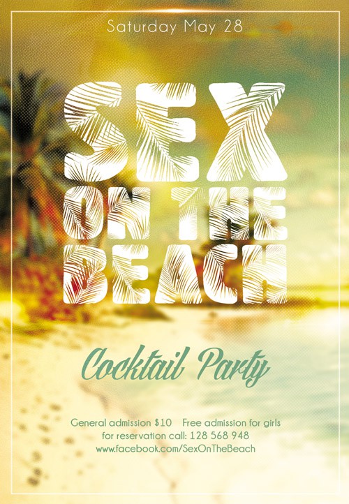 Flyer PSD Template - Sex On The Beach