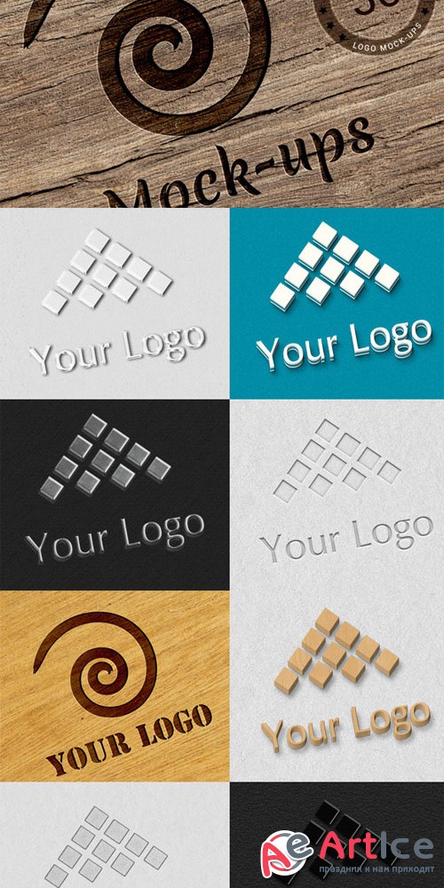 Logo Mock-ups Bundle - Creativemarket 14865