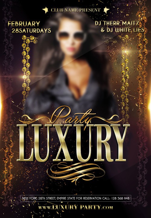Flyer PSD Template - Luxury Party