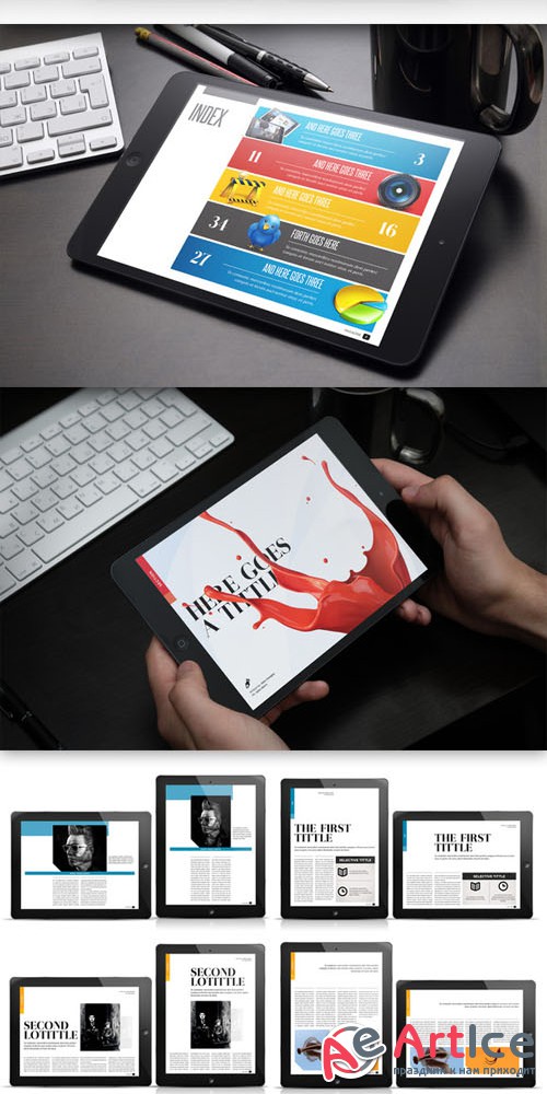 Design Magazine 2 for Tablet - Creativemarket 127769