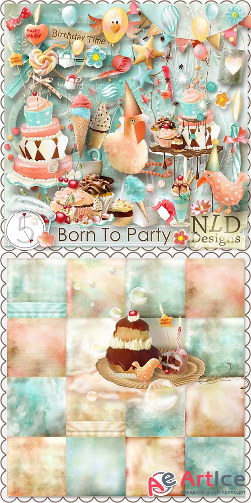 Scrap - Born To Party JPG and PNG