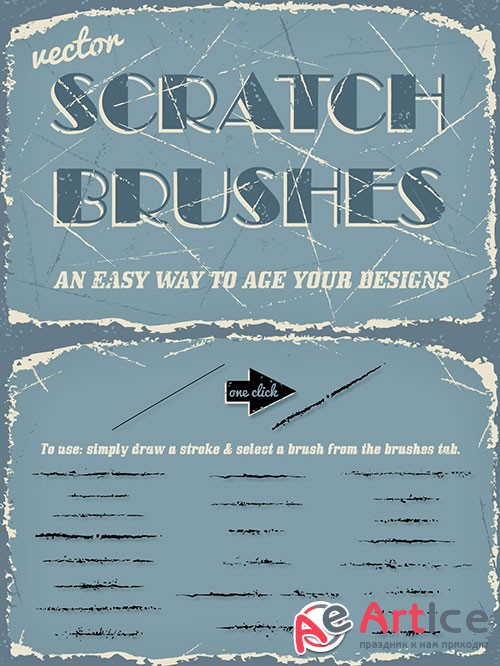 Vector Scratch Brushes