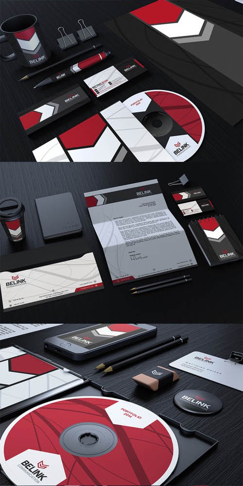 Red And Black Corporate Identity