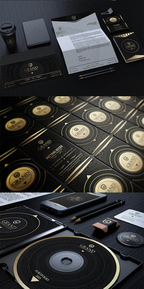 Gold And Black Corporate Identity
